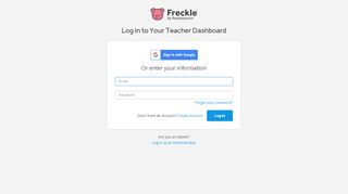 
                            9. Freckle Teacher Dashboard