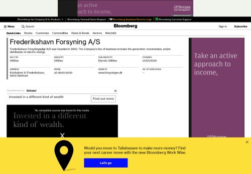 
                            8. Frederikshavn Forsyning A/S: Company Profile - Bloomberg