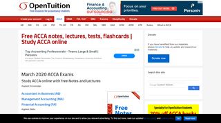 
                            2. Free ACCA notes, lectures, tests | Study ACCA online