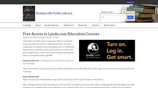 
                            12. Free Access to Lynda.com Education Courses | ...