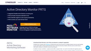
                            6. FREE Active Directory Monitor PRTG - Paessler AG