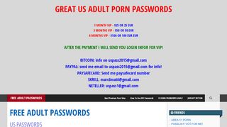 
                            5. FREE ADULT PASSWORDS - US PASSWORDS