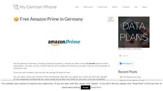 
                            10. Free Amazon Prime in Germany - My German Phone