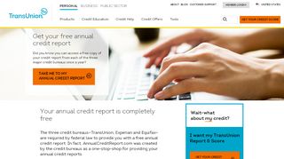 
                            13. Free Annual Credit Report | TransUnion