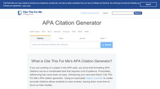 
                            6. FREE APA Citation Generator & Format | Cite This For Me