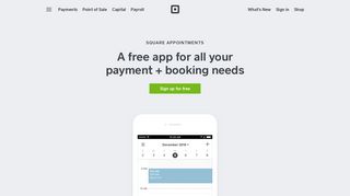 
                            10. Free Appointment Scheduling Software and Booking App | Square