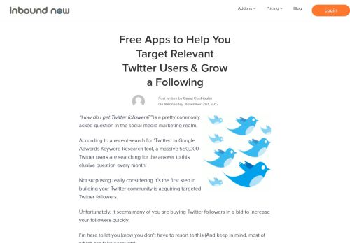 
                            8. Free Apps to Help You Target Relevant Twitter Users & Grow a ...