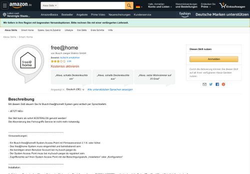 
                            13. free@home: Amazon.de: Alexa Skills