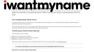 
                            5. Free Automatic Domain Registrar Transfer Service To iwantmyname