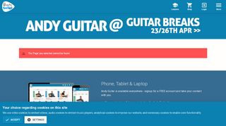 
                            10. Free backing tracks & Guitar eBooks - Andy Guitar