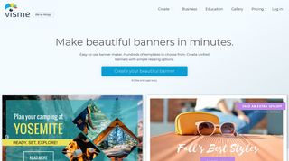 
                            9. Free Banner Maker | Banner Creator | Visme