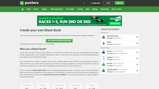 
                            9. Free Black Book - Track horses, trainers & jockeys. - Punters