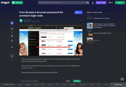 
                            8. Free Brazzers Account password list premium login code. - Imgur