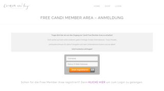 
                            4. FREE CANDI MEMBER AREA - Anmeldung - Candi Store