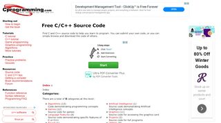 
                            4. Free C/C++ Source Code - Cprogramming.com
