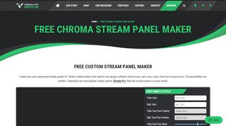 
                            12. Free Chroma Stream Panel Maker - Visuals By Impulse