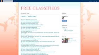 
                            7. FREE CLASSIFIEDS