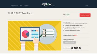 
                            10. Free CLAT & AILET 2019 Law Entrance Preparation Course - myLaw.net