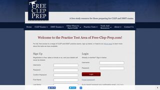
                            8. Free CLEP and DSST Practice Tests - www.Free-Clep-Prep.com