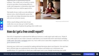 
                            5. Free Credit Report | Know & Improve Your Credit Score at Bankrate.com