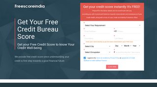 
                            11. Free Credit Score | Free CIBIL Score - Freescoreindia.com