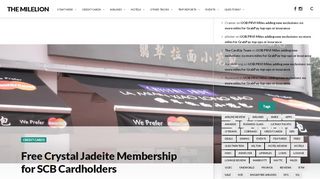 
                            11. Free Crystal Jadeite Membership for SCB Cardholders | The MileLion
