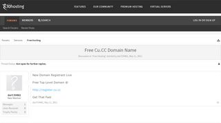 
                            9. Free Cu.CC Domain Name | x10Hosting: Free Hosting Community
