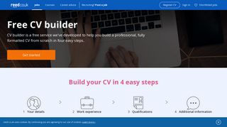 
                            7. Free CV builder | reed.co.uk