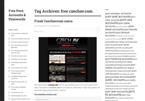 
                            6. free czechav.com | Free Porn Accounts & Passwords