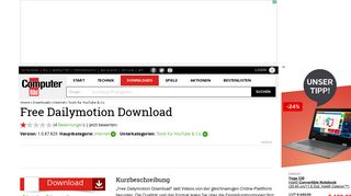 
                            7. Free Dailymotion Download 1.0.87.829 - Download - COMPUTER BILD