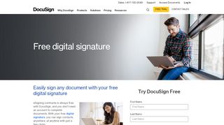 
                            4. Free digital signature | DocuSign