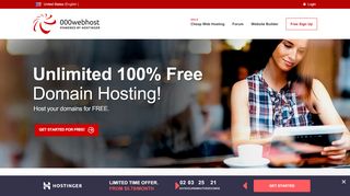 
                            7. Free Domain Hosting - 000Webhost