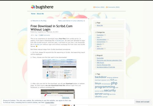 
                            4. Free Download in Scribd.Com Without Login | bugishere
