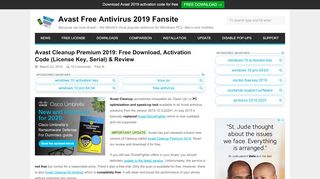 
                            7. Free Download of Avast Cleanup 2019 Activation Code & Key