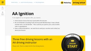 
                            4. Free driving lessons for learner drivers: AA Ignition | AA New Zealand