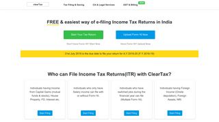 
                            5. FREE e-Filing of Income Tax Returns Online - ITR efiling - IT Returns ...
