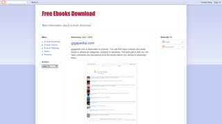 
                            5. Free Ebooks Download: gigapedia.com