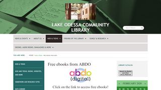 
                            12. Free ebooks from ABDO — Lake Odessa Community Library