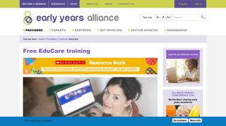 
                            2. Free EduCare training | Pre-school Learning Alliance