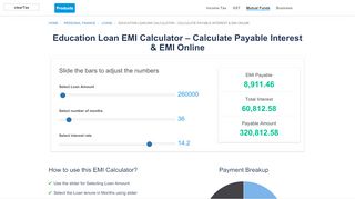 
                            11. FREE Education Loan EMI Calculator - Calculate Interest & EMI on ...