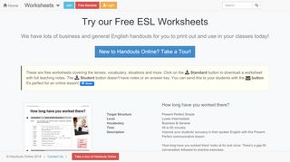 
                            4. Free EFL ESL Worksheets, activities and lesson ... - Handouts Online