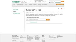 
                            6. Free Email Server Test | UltraTools