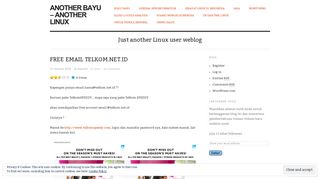 
                            8. Free Email Telkom.net.id | another bayu - another Linux