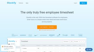 
                            4. Free Employee Timesheet App - Clockify
