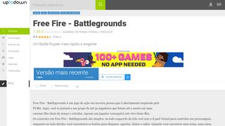 
                            4. Free Fire - Battlegrounds 1.27.0 para Android - Download em Português