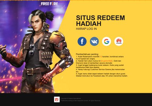 
                            12. Free Fire - Garena