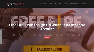 
                            7. Free Fire: How to sign up without a Facebook account - PwrDown