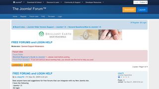 
                            10. FREE FORUMS and LOGIN HELP - Joomla! Forum - community, help and ...