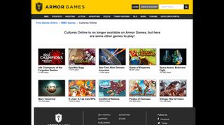 
                            11. Free Games Online → MMO Games → Cultures Online - Armor Games