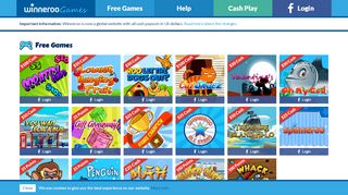 
                            13. Free Games - Win Real Cash & Prizes - Winneroo